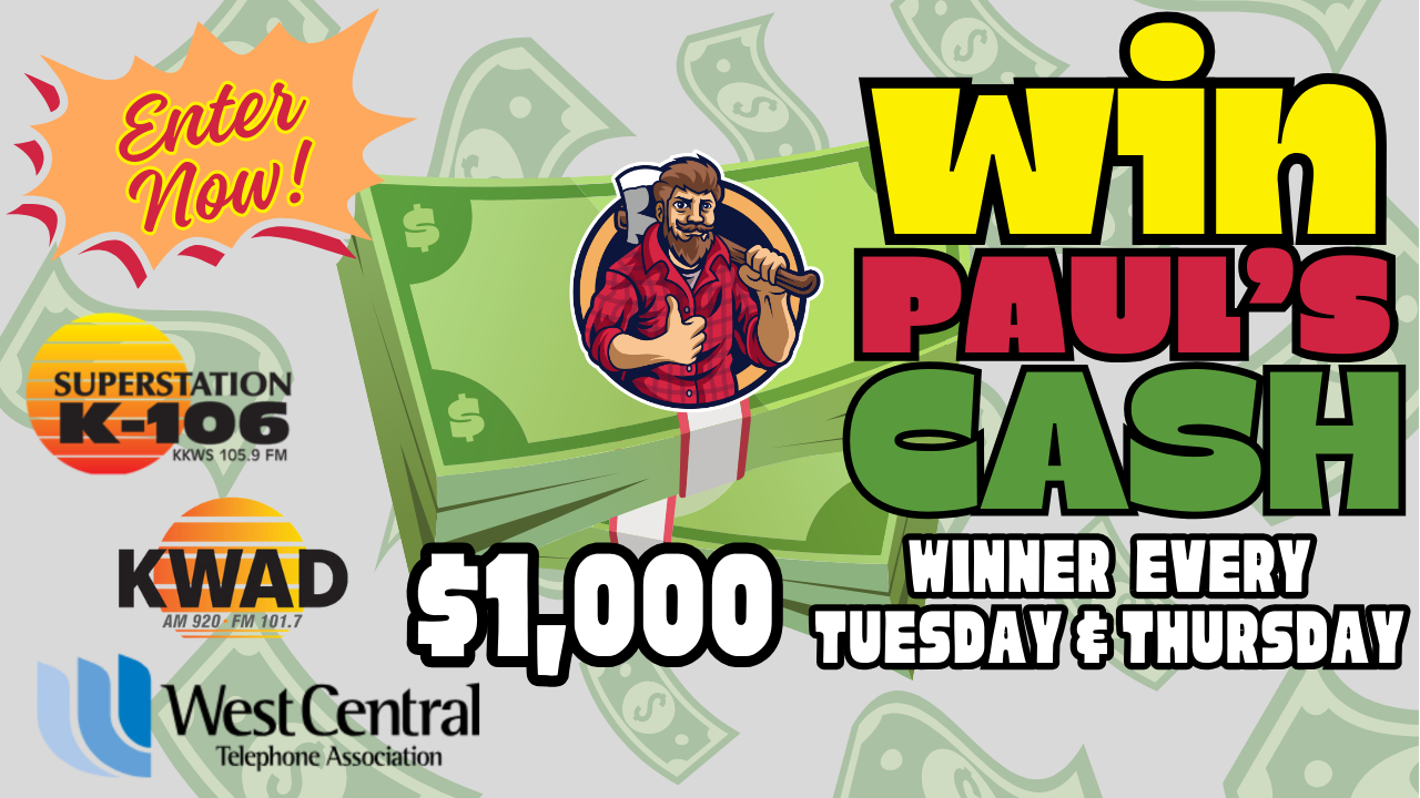 WIN PAUL'S CASH - $1,000 Giveaway